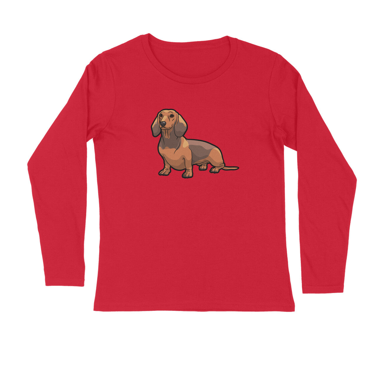 Stepevoli Clothing - Full Sleeves Round Neck (Men) - Dash Dash Dachshund (7 Colours)