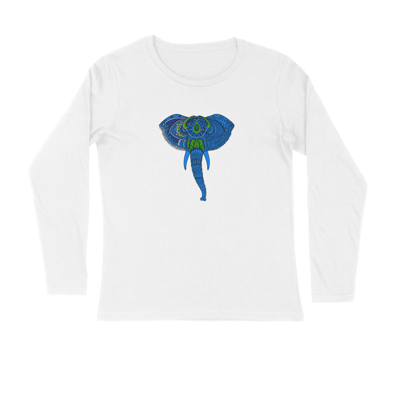 Stepevoli Clothing - Full Sleeves Round Neck (Men) - Elephantastic (7 Colours)
