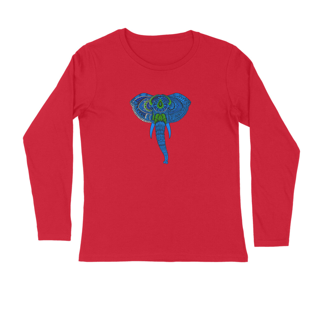 Stepevoli Clothing - Full Sleeves Round Neck (Men) - Elephantastic (7 Colours)