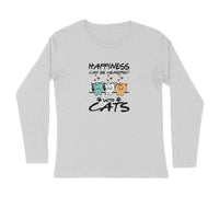 Stepevoli Clothing - Full Sleeves Round Neck (Men) - Feline Happy (3 Colours)