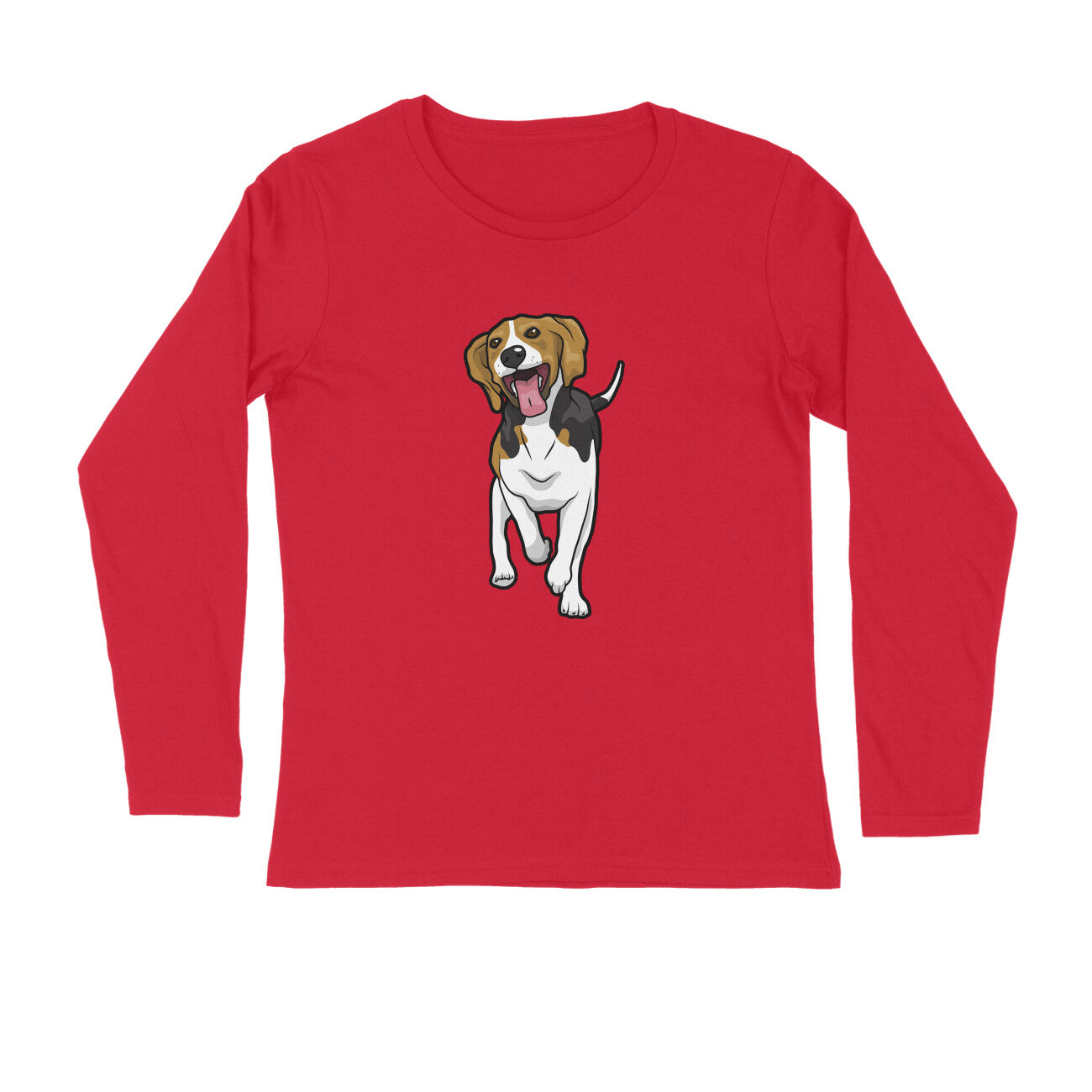 Stepevoli Clothing - Full Sleeves Round Neck (Men) - Fun Loving Beagle (7 Colours)