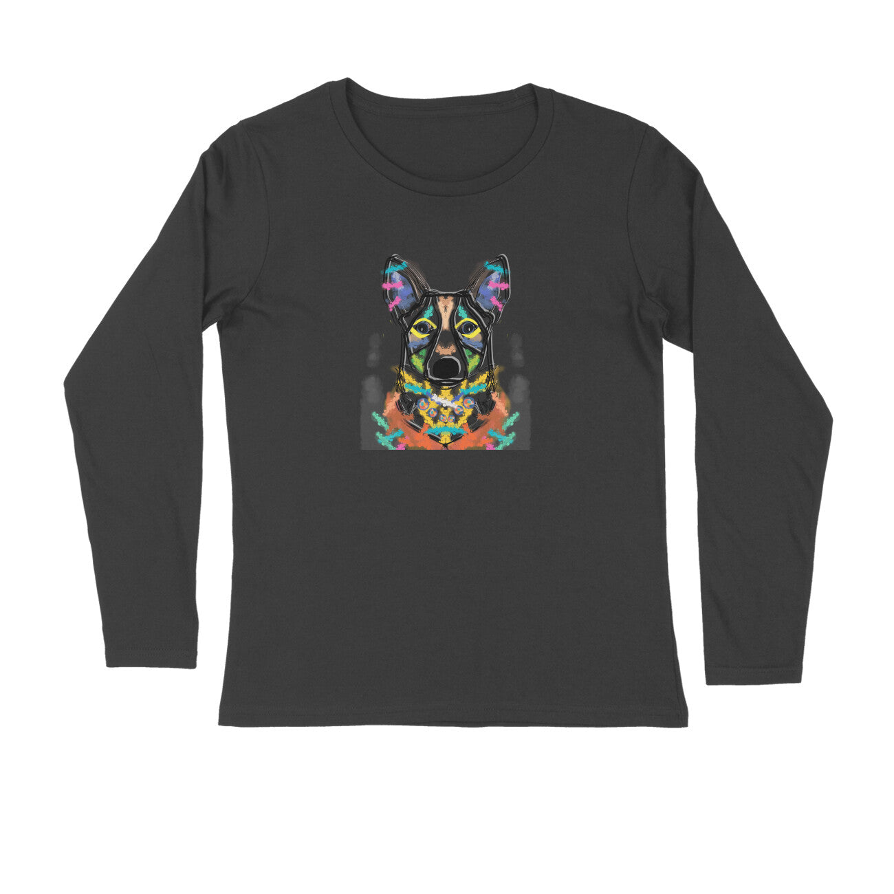 Stepevoli Clothing - Full Sleeves Round Neck (Men) - Happy Corgi (6 Colours)