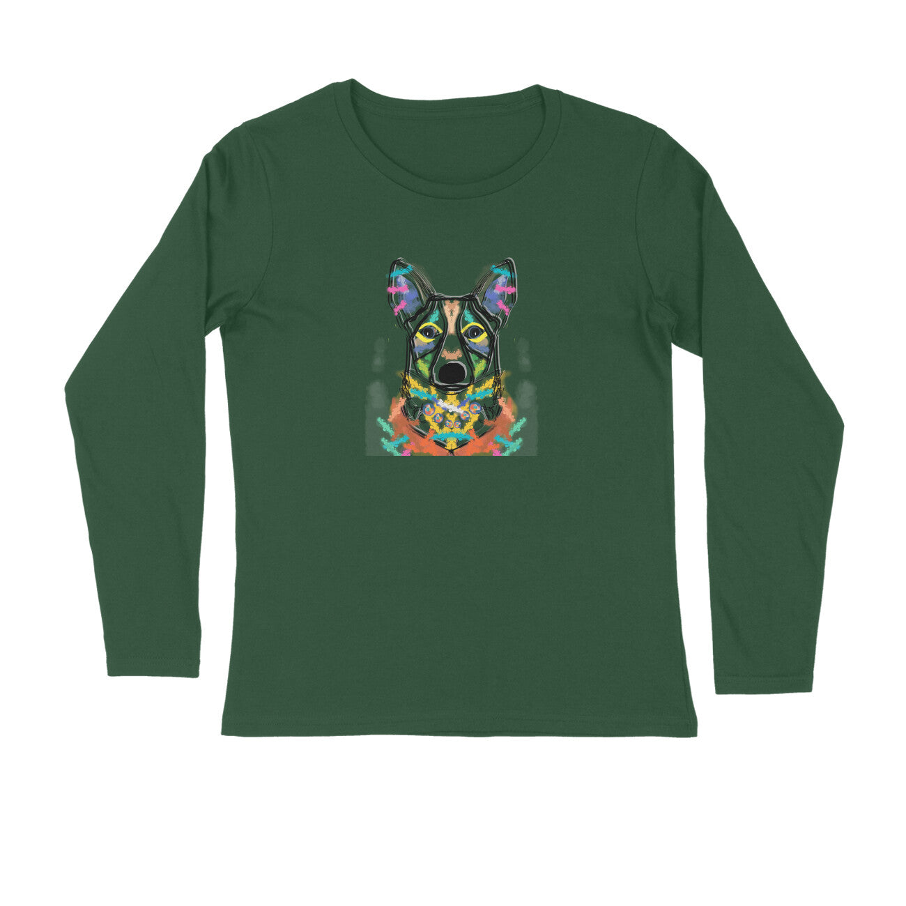 Stepevoli Clothing - Full Sleeves Round Neck (Men) - Happy Corgi (6 Colours)