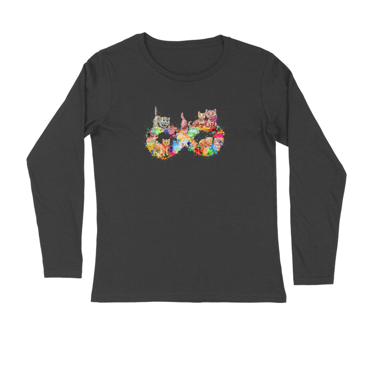 Stepevoli Clothing - Full Sleeves Round Neck (Men) - Infinity Cat Love (7 Colours)