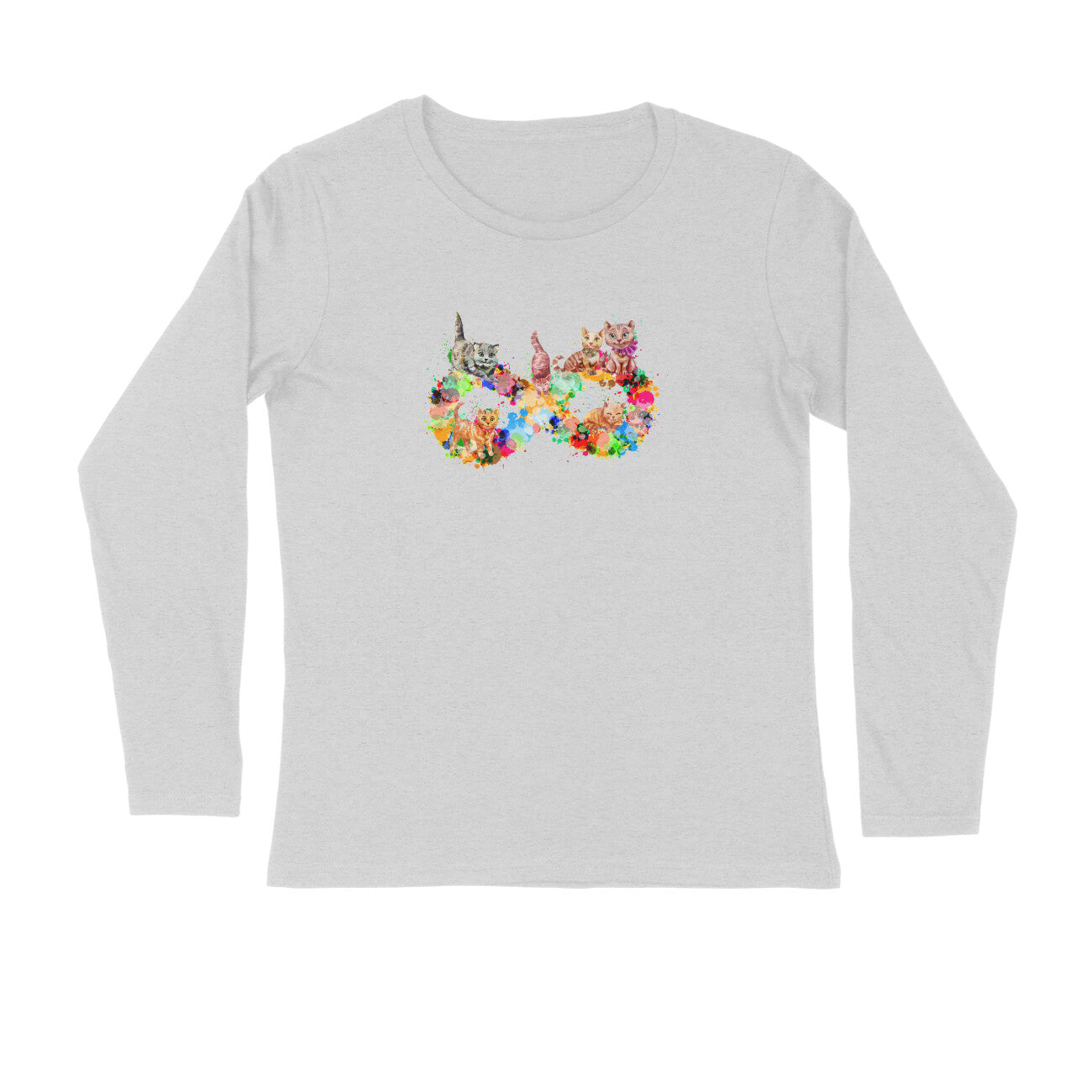 Stepevoli Clothing - Full Sleeves Round Neck (Men) - Infinity Cat Love (7 Colours)
