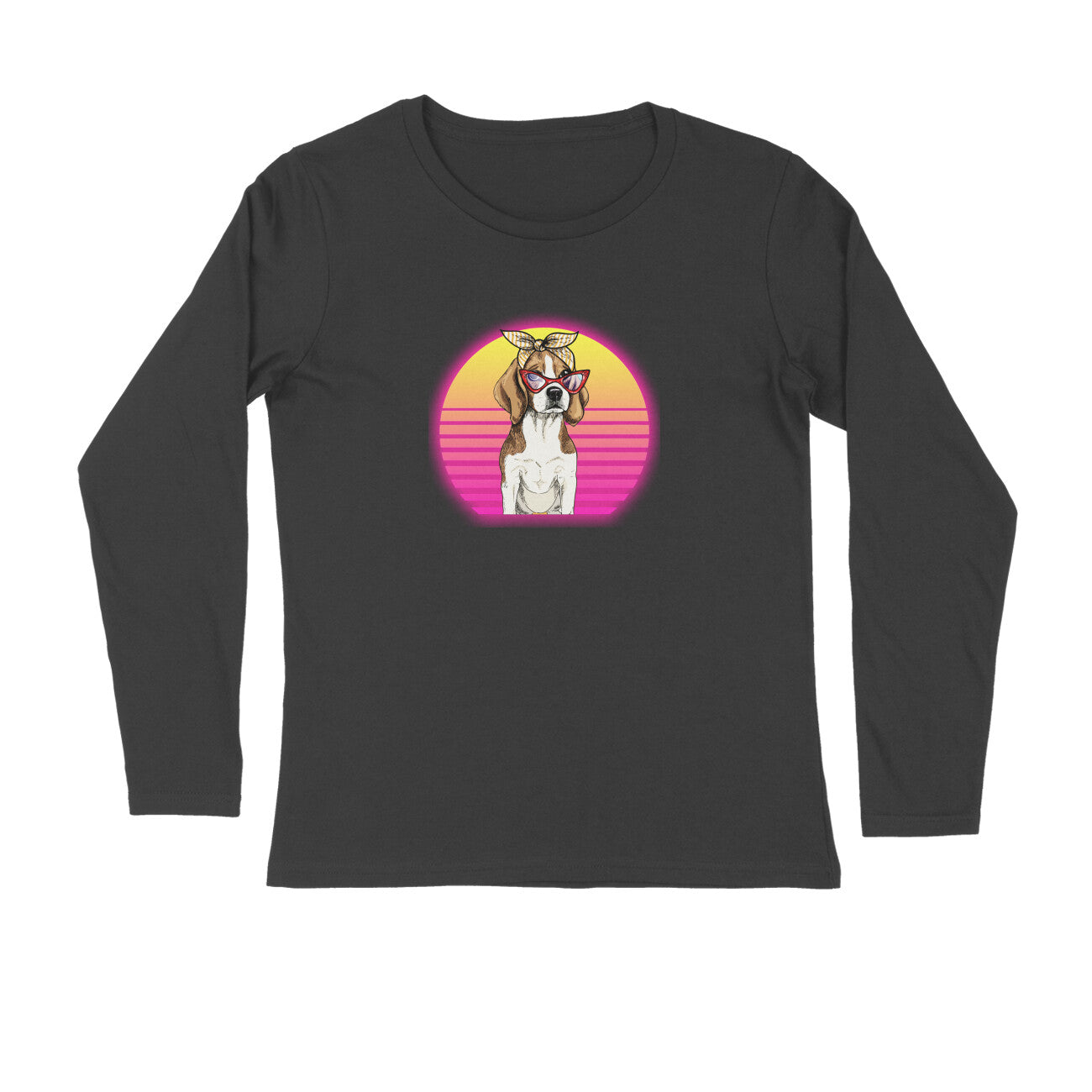 Stepevoli Clothing - Full Sleeves Round Neck (Men) - Lil Miss Beagle (7 Colours)