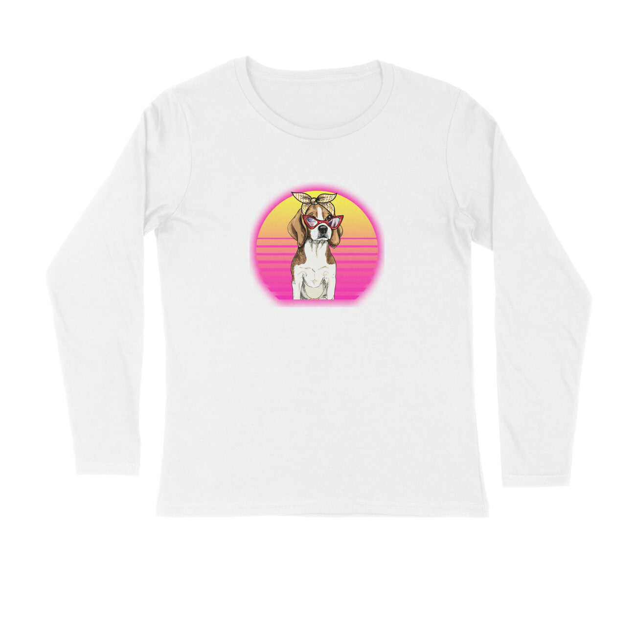 Stepevoli Clothing - Full Sleeves Round Neck (Men) - Lil Miss Beagle (7 Colours)