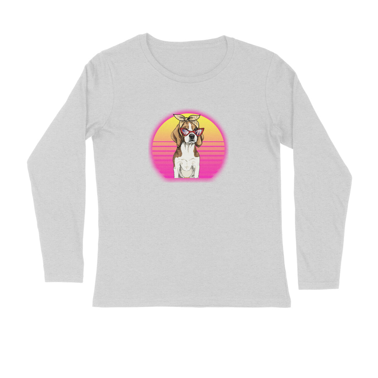 Stepevoli Clothing - Full Sleeves Round Neck (Men) - Lil Miss Beagle (7 Colours)