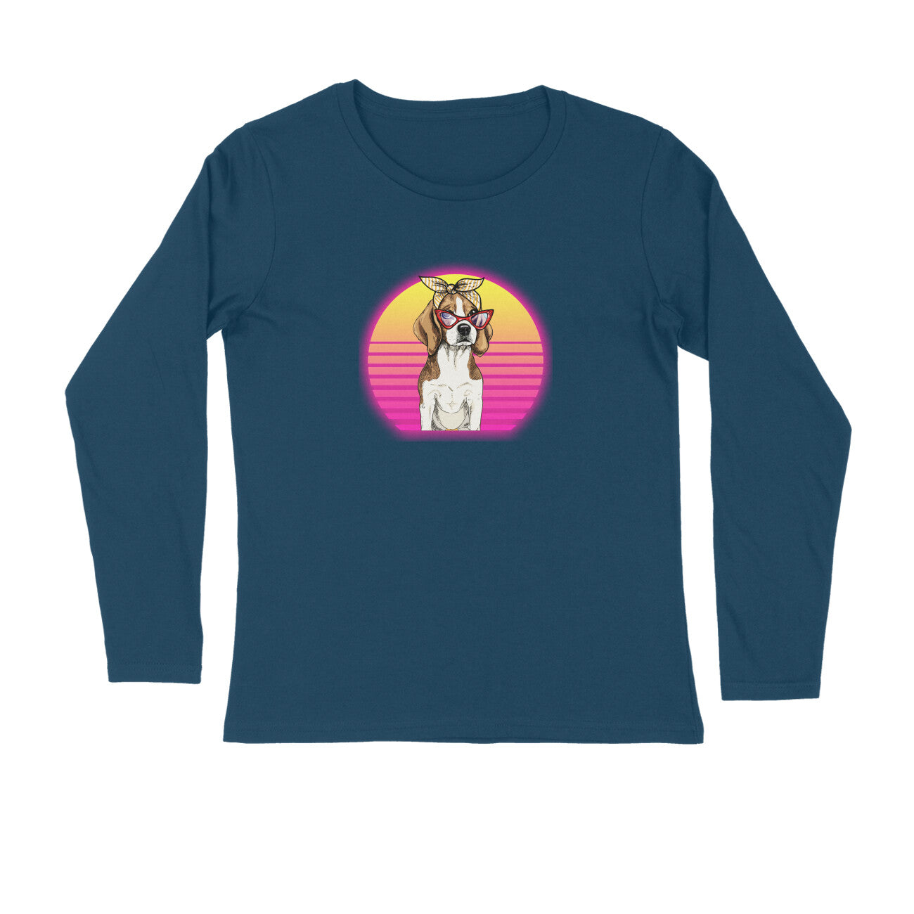 Stepevoli Clothing - Full Sleeves Round Neck (Men) - Lil Miss Beagle (7 Colours)