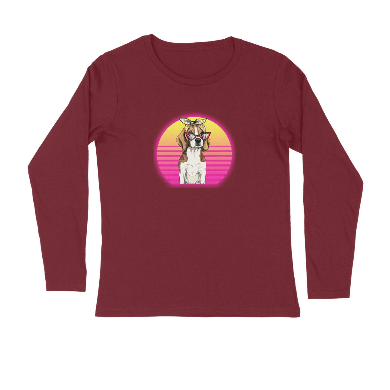 Stepevoli Clothing - Full Sleeves Round Neck (Men) - Lil Miss Beagle (7 Colours)