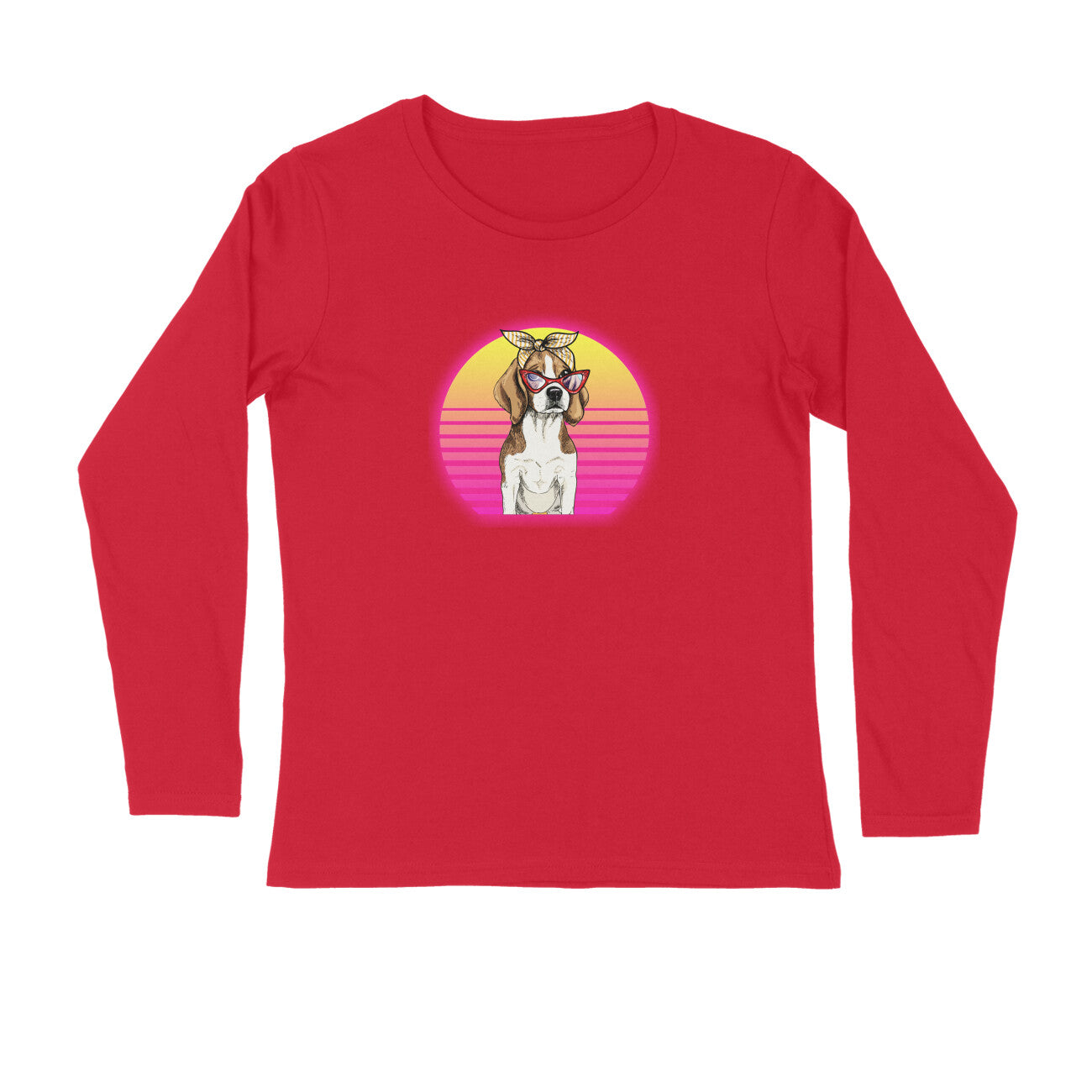 Stepevoli Clothing - Full Sleeves Round Neck (Men) - Lil Miss Beagle (7 Colours)