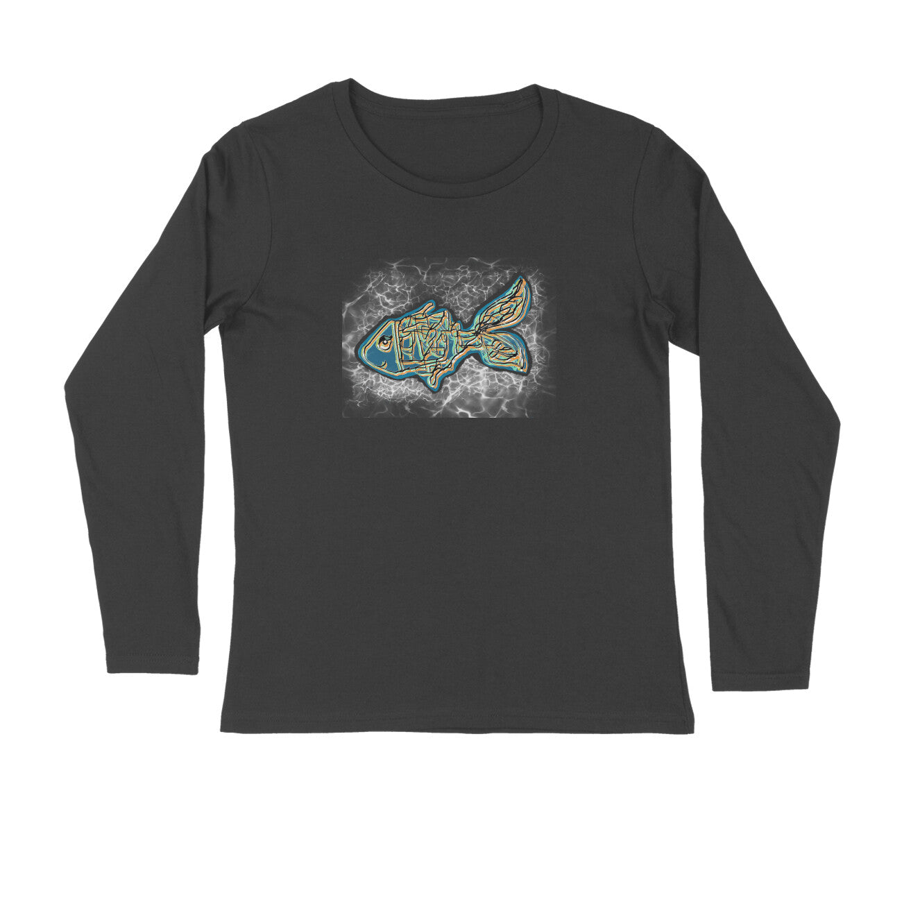 Stepevoli Clothing - Full Sleeves Round Neck (Men) - Little Tamasaba Goldfish (7 Colours)
