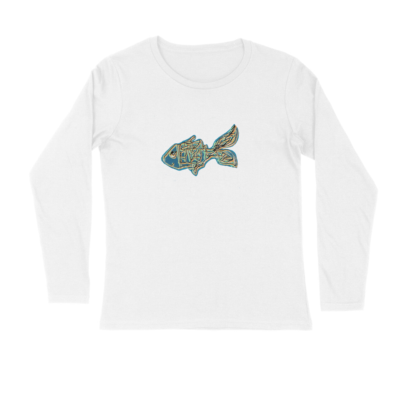 Stepevoli Clothing - Full Sleeves Round Neck (Men) - Little Tamasaba Goldfish (7 Colours)