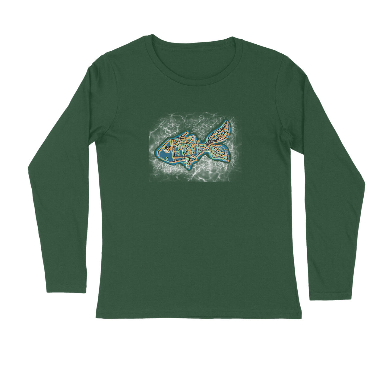 Stepevoli Clothing - Full Sleeves Round Neck (Men) - Little Tamasaba Goldfish (7 Colours)