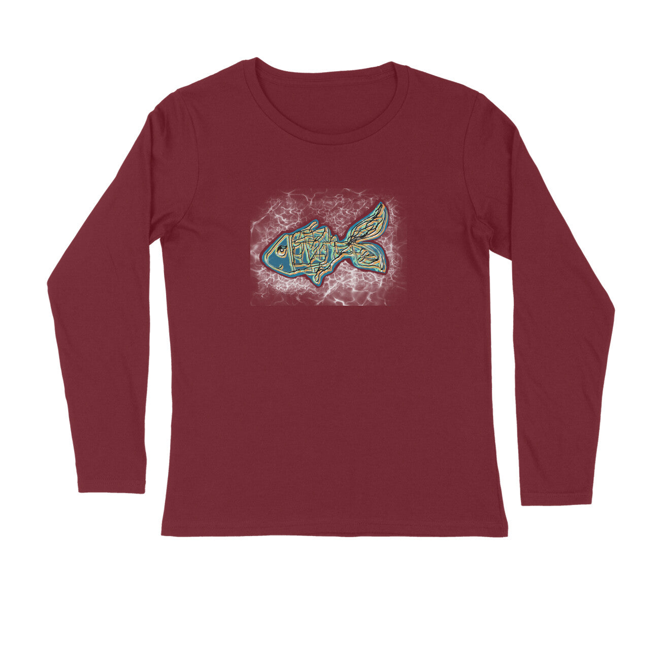 Stepevoli Clothing - Full Sleeves Round Neck (Men) - Little Tamasaba Goldfish (7 Colours)