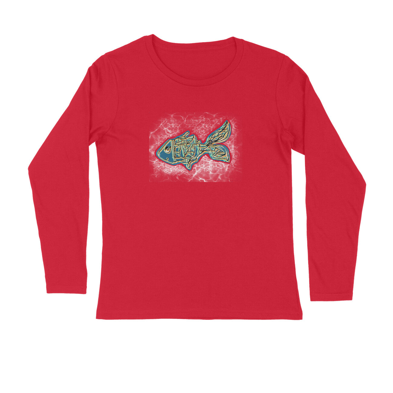 Stepevoli Clothing - Full Sleeves Round Neck (Men) - Little Tamasaba Goldfish (7 Colours)