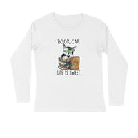 Stepevoli Clothing - Full Sleeves Round Neck (Men) - Nerdy Kitty (3 Colours)