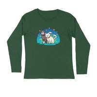 Stepevoli Clothing - Full Sleeves Round Neck (Men) - Pawsitively Adorable Cats (7 Colours)