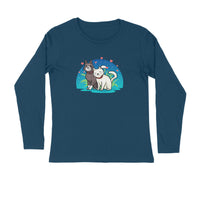 Stepevoli Clothing - Full Sleeves Round Neck (Men) - Pawsitively Adorable Cats (7 Colours)