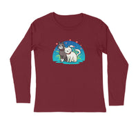 Stepevoli Clothing - Full Sleeves Round Neck (Men) - Pawsitively Adorable Cats (7 Colours)
