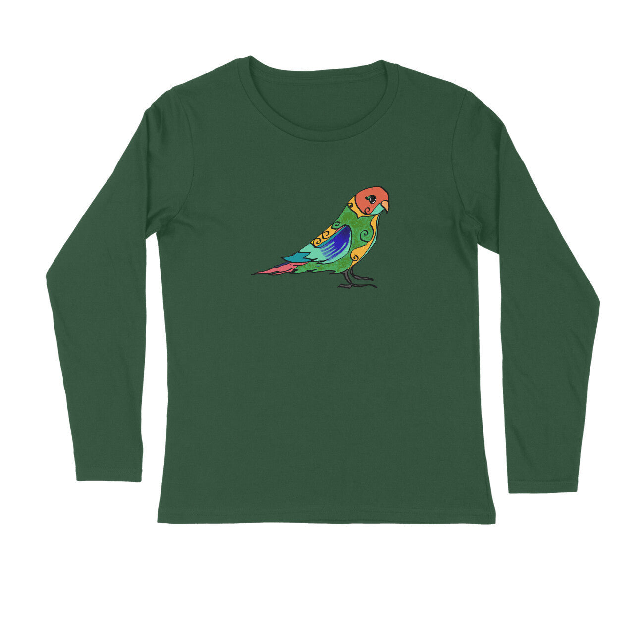 Stepevoli Clothing - Full Sleeves Round Neck (Men) - Pretty Jandaya Parakeet (7 Colours)