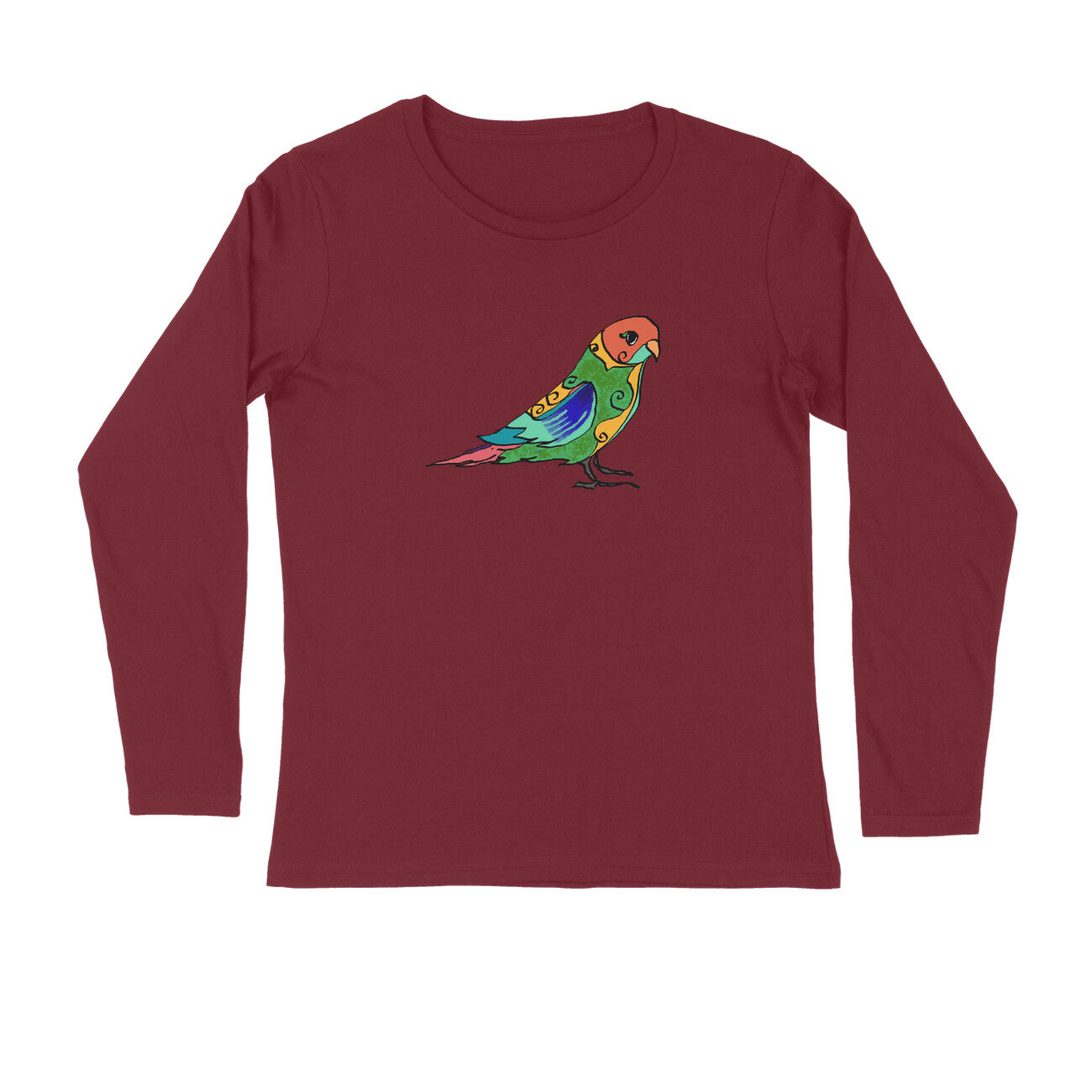 Stepevoli Clothing - Full Sleeves Round Neck (Men) - Pretty Jandaya Parakeet (7 Colours)