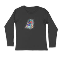 Stepevoli Clothing - Full Sleeves Round Neck (Men) - Russian Blue Sparkle Cat (5 Colours)
