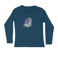 Stepevoli Clothing - Full Sleeves Round Neck (Men) - Russian Blue Sparkle Cat (5 Colours)