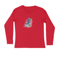 Stepevoli Clothing - Full Sleeves Round Neck (Men) - Russian Blue Sparkle Cat (5 Colours)