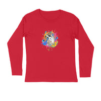 Stepevoli Clothing - Full Sleeves Round Neck (Men) - Splashes Of Joy Puppy (7 Colours)