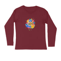 Stepevoli Clothing - Full Sleeves Round Neck (Men) - Splishy Splashy Cat (7 Colours)