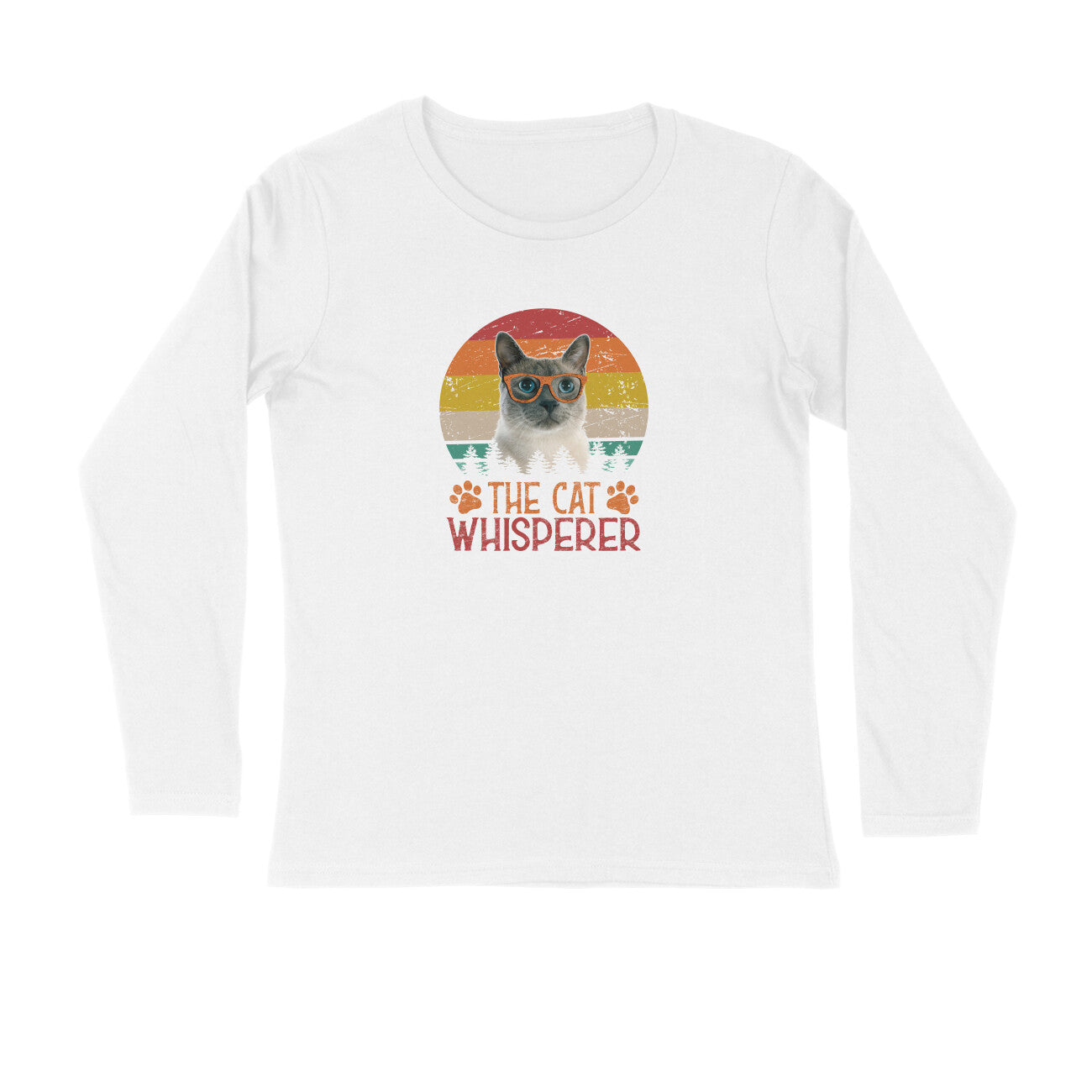 Stepevoli Clothing - Full Sleeves Round Neck (Men) - The Cat Whisperer (5 Colours)