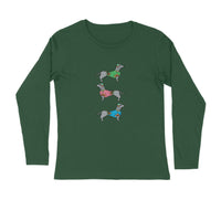 Stepevoli Clothing - Full Sleeves Round Neck (Men) - Three Dachshunds (7 Colours)