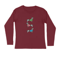 Stepevoli Clothing - Full Sleeves Round Neck (Men) - Three Dachshunds (7 Colours)
