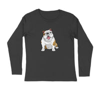 Stepevoli Clothing - Full Sleeves Round Neck (Men) - Wringkly Sprinkly Bulldog (7 Colours)