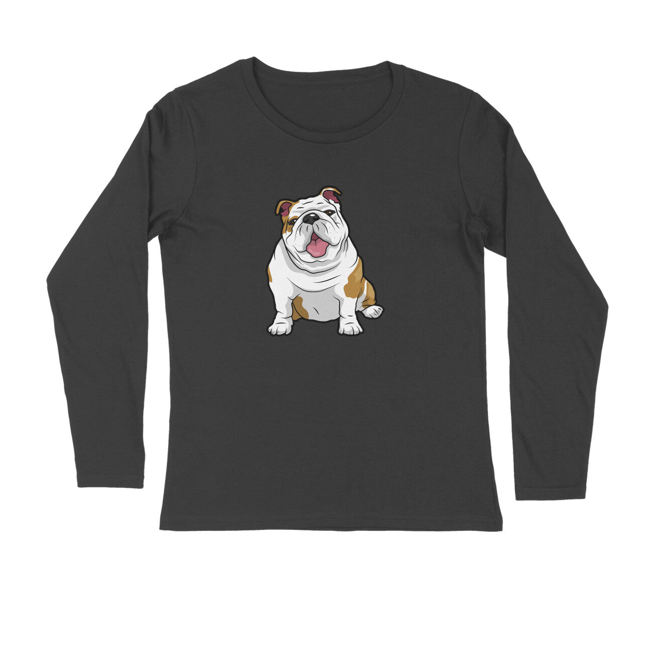 Stepevoli Clothing - Full Sleeves Round Neck (Men) - Wringkly Sprinkly Bulldog (7 Colours)