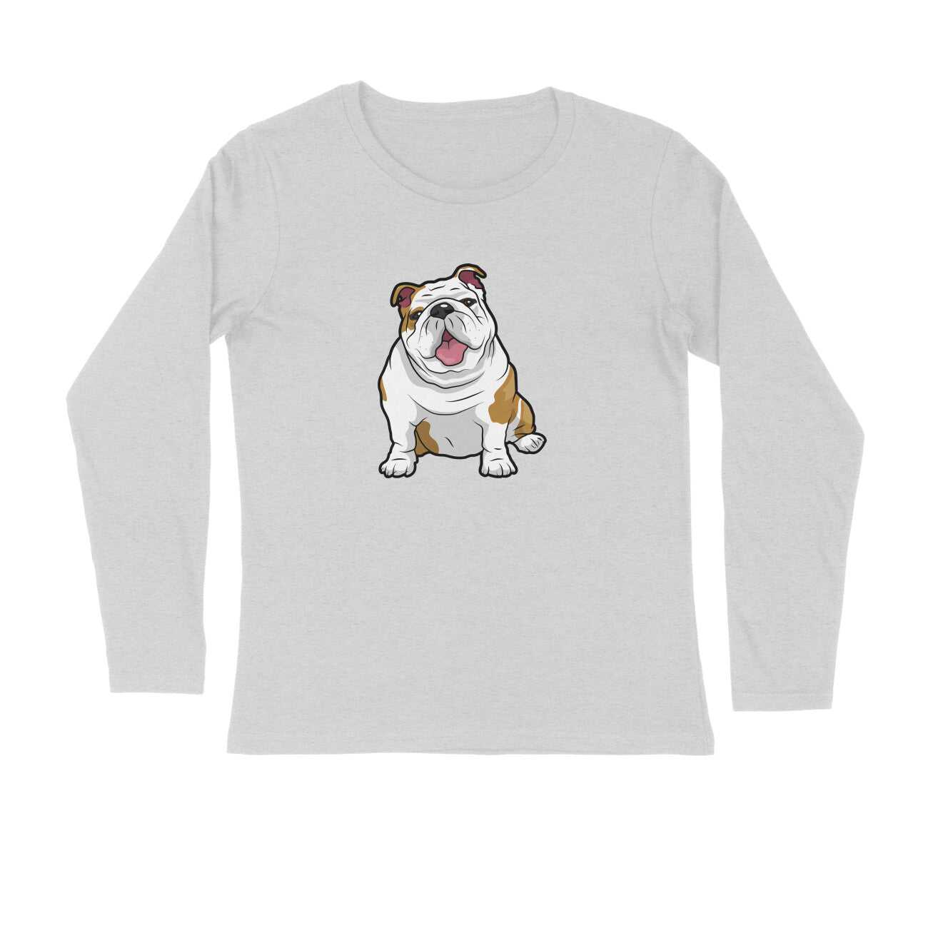 Stepevoli Clothing - Full Sleeves Round Neck (Men) - Wringkly Sprinkly Bulldog (7 Colours)