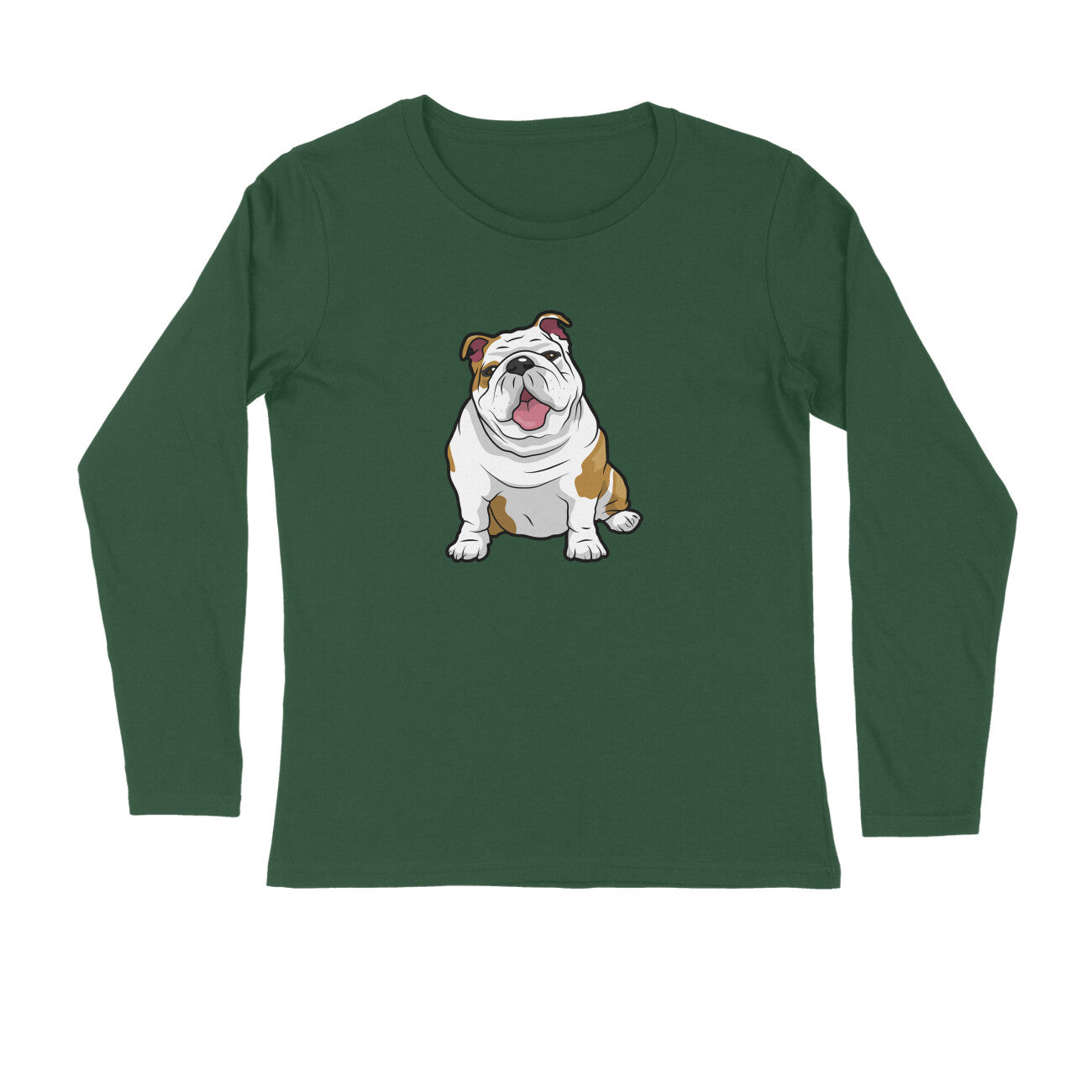 Stepevoli Clothing - Full Sleeves Round Neck (Men) - Wringkly Sprinkly Bulldog (7 Colours)