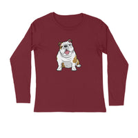 Stepevoli Clothing - Full Sleeves Round Neck (Men) - Wringkly Sprinkly Bulldog (7 Colours)