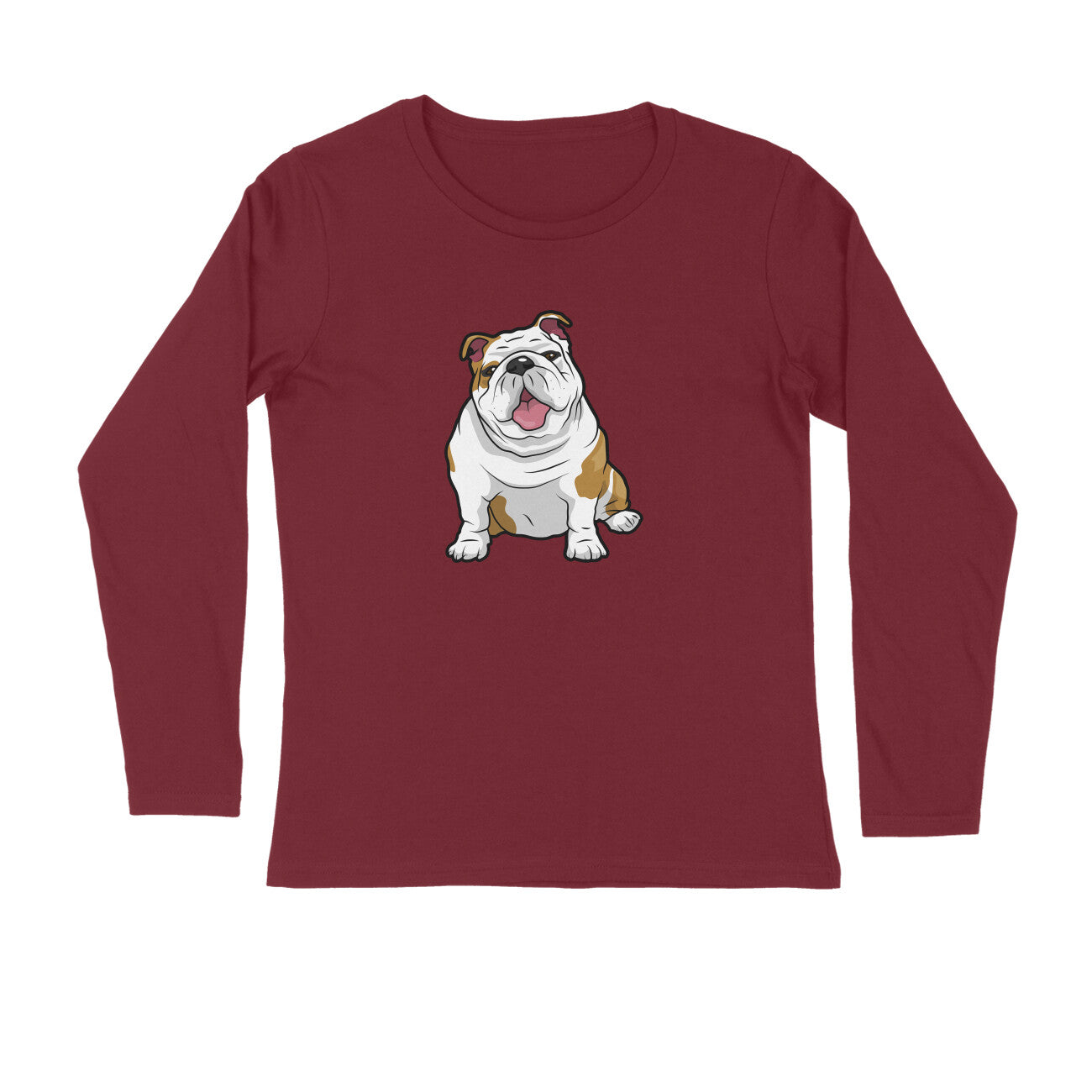 Stepevoli Clothing - Full Sleeves Round Neck (Men) - Wringkly Sprinkly Bulldog (7 Colours)