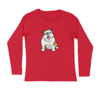 Stepevoli Clothing - Full Sleeves Round Neck (Men) - Wringkly Sprinkly Bulldog (7 Colours)