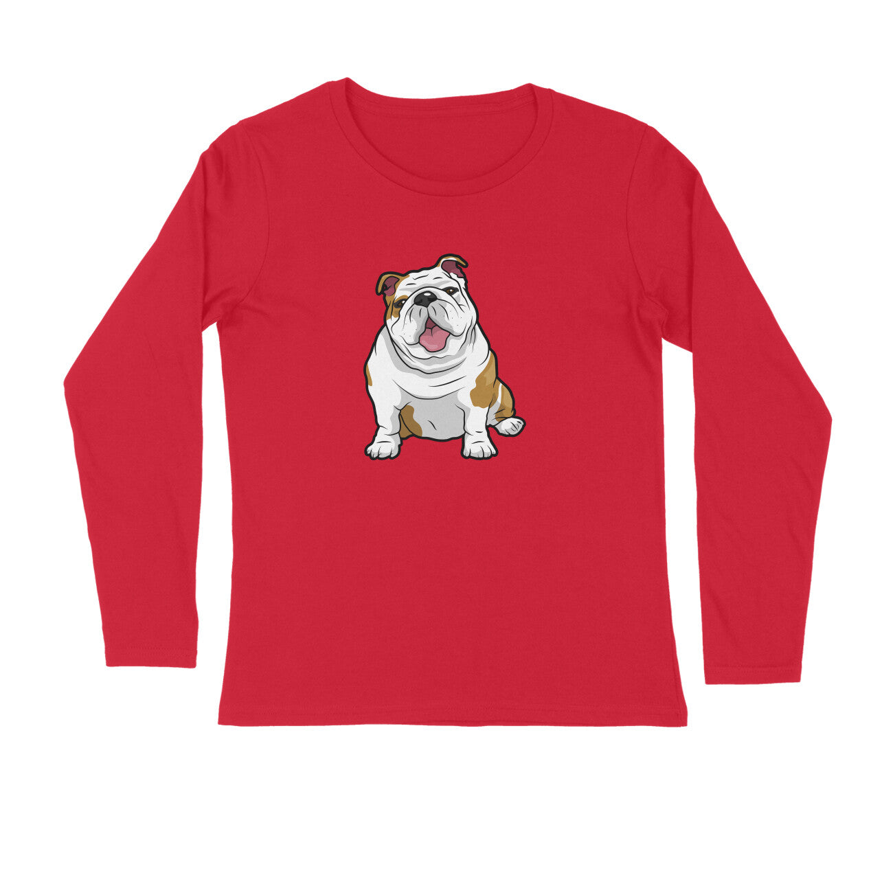 Stepevoli Clothing - Full Sleeves Round Neck (Men) - Wringkly Sprinkly Bulldog (7 Colours)
