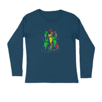 Stepevoli Clothing - Full Sleeves Round Neck (Men) - Sassy Kitties (3 Colours)