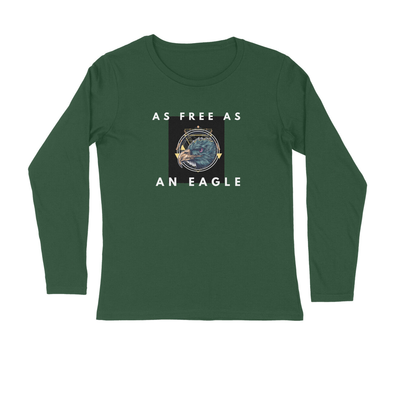 Stepevoli Clothing - Full Sleeves Round Neck (Men) - As Free As An Eagle (5 Colours)