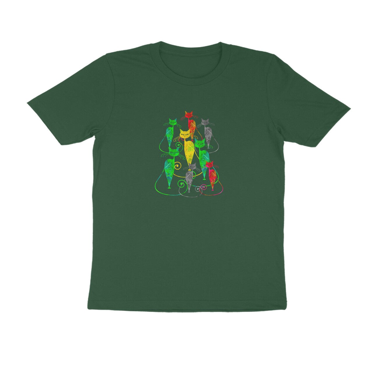 Stepevoli Clothing - Round Neck T-Shirt (Men) - Sassy Kitties (10 Colours)