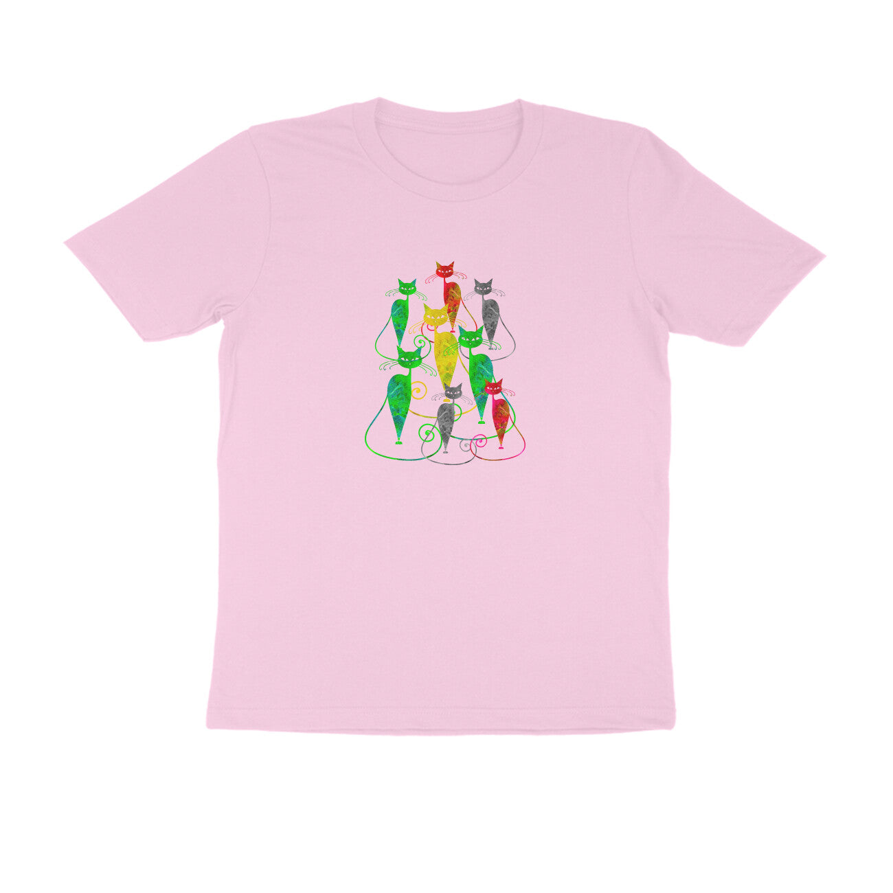 Stepevoli Clothing - Round Neck T-Shirt (Men) - Sassy Kitties (10 Colours)