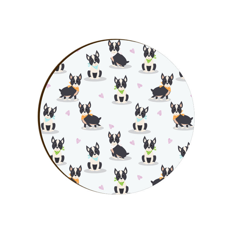 Stepevoli Coasters - French Bulldog Buddies Round Coaster