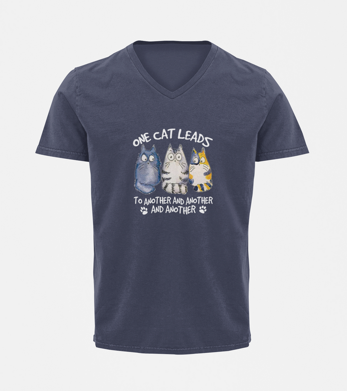 V Neck T-Shirt (Men) - Never Ending (4 Colours)