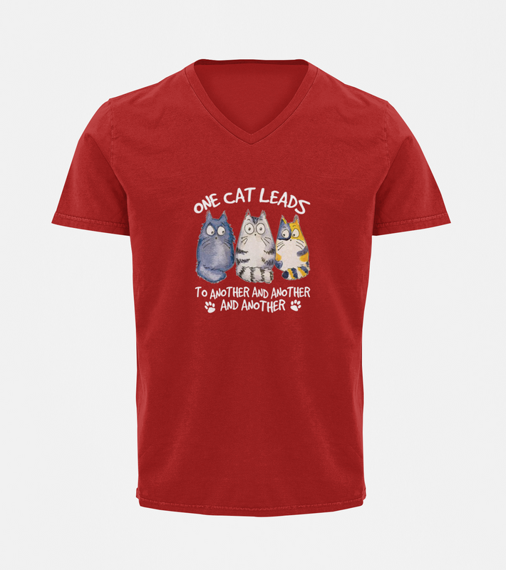 V Neck T-Shirt (Men) - Never Ending (4 Colours)