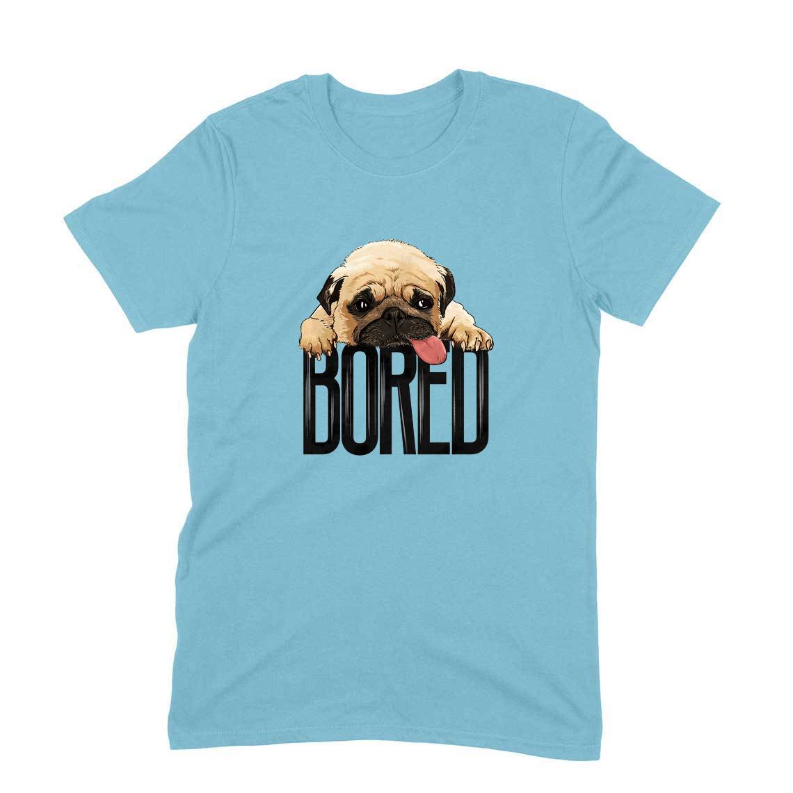 Stepevoli Clothing - Round Neck T-Shirt (Men) - Bored Pug Baby (10 Colours)